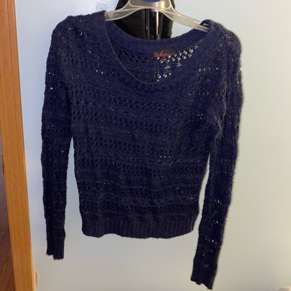 Knitted sparkly sweater